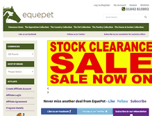 Tablet Screenshot of equepet.com